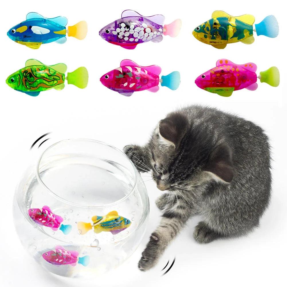 Jouet Poisson Robot Nageur pour Chats