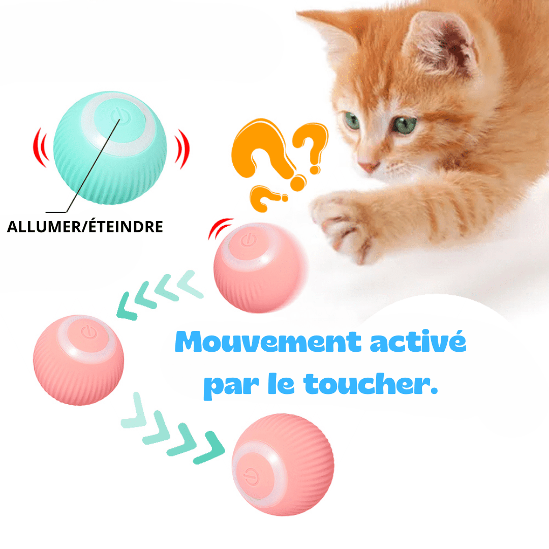 Jouet Boule Intelligente Électrique pour Chats