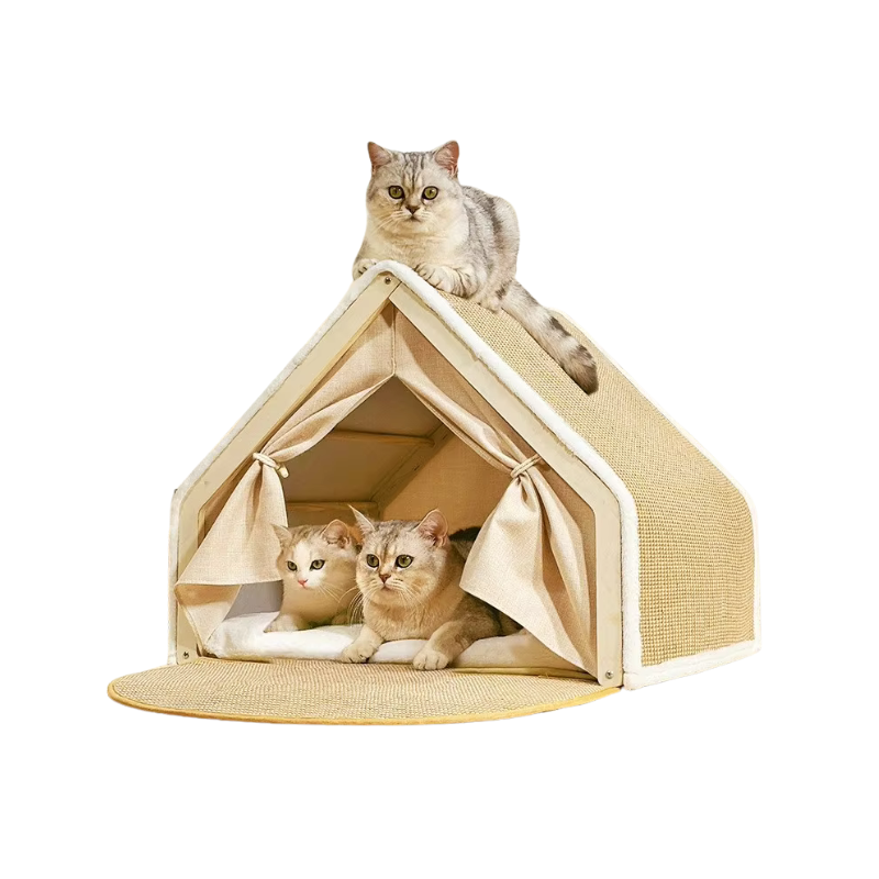 Tente Spacieuse pour Chat avec Griffoir