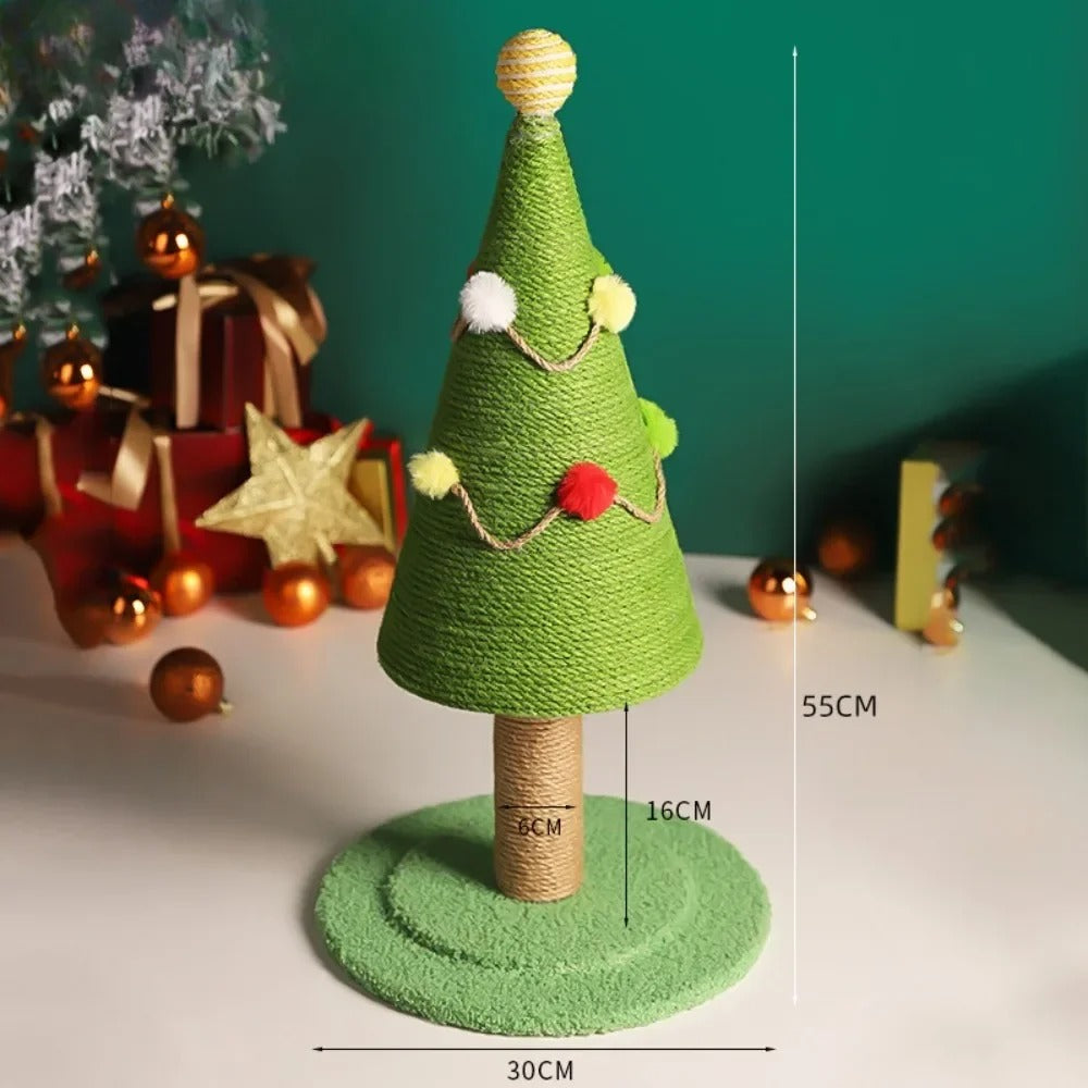 Arbre à Chat de Noël en Sisal Naturel