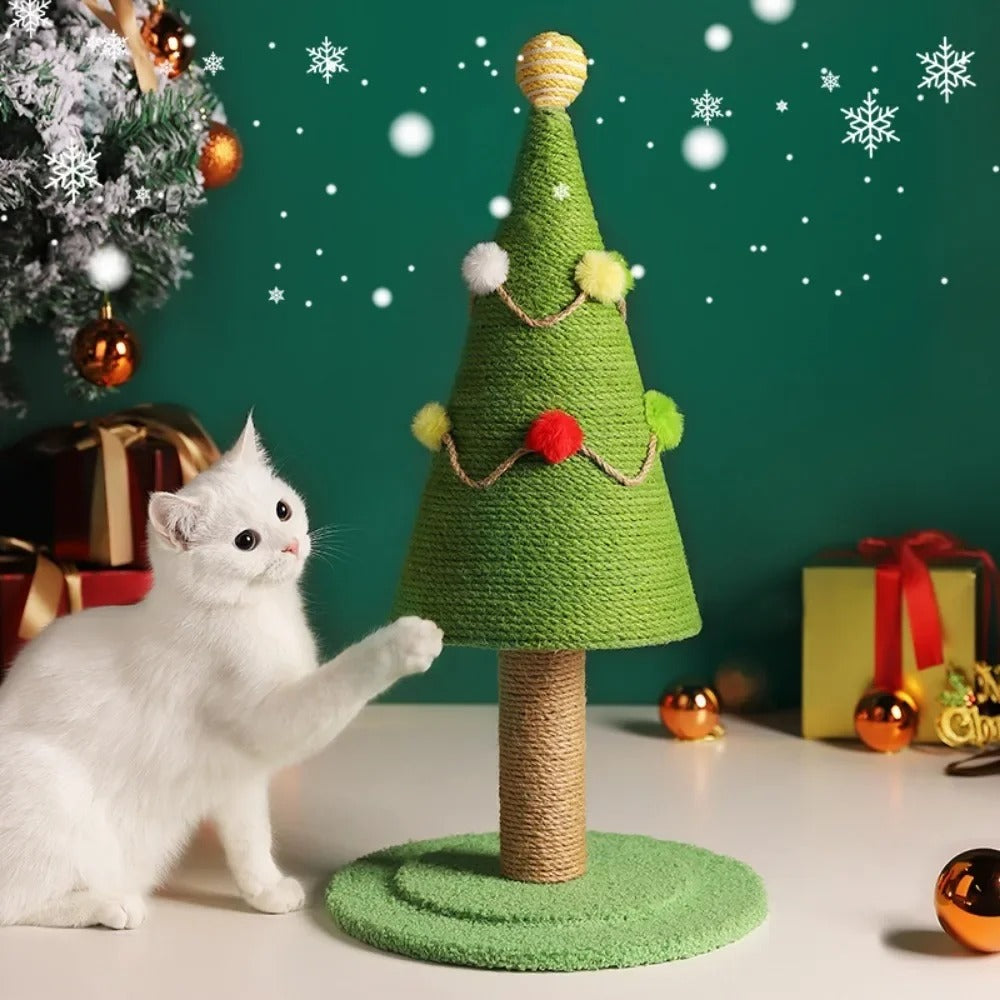 Arbre à Chat de Noël en Sisal Naturel