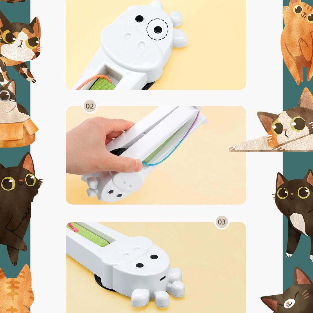 Jouet Électrique Vache à Ficelles pour Chat
