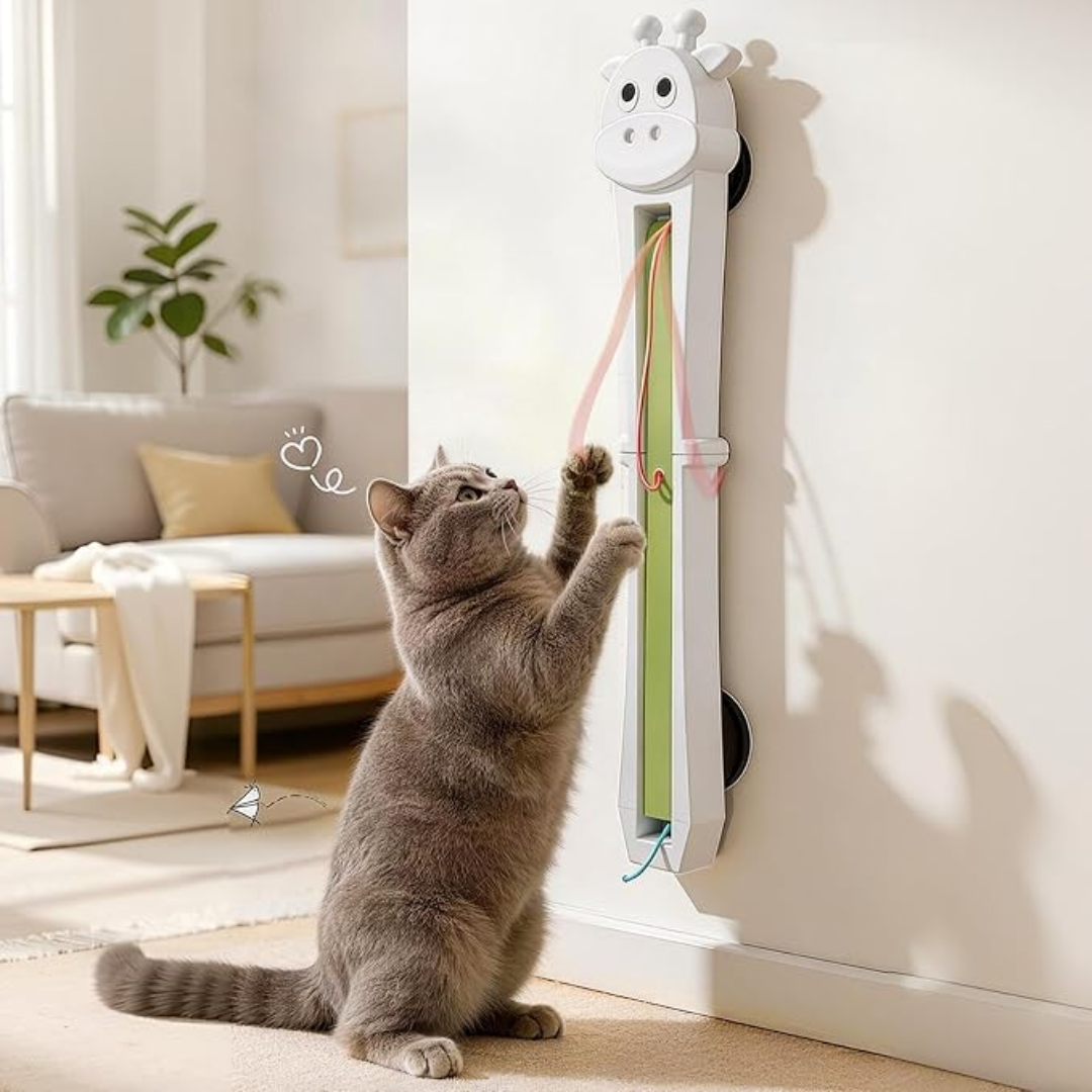 Jouet Électrique Vache à Ficelles pour Chat