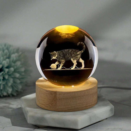 Lampe 3D Personnalisée – Avec la photo de votre chat
