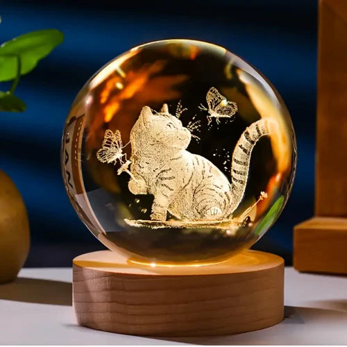 Lampe 3D Personnalisée – Avec la photo de votre chat