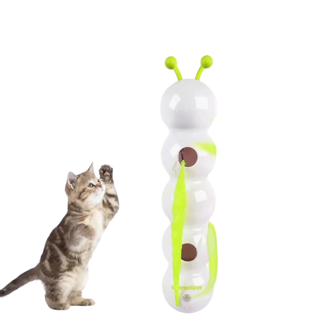 Jouet Électrique Chenille Interactive pour Chats