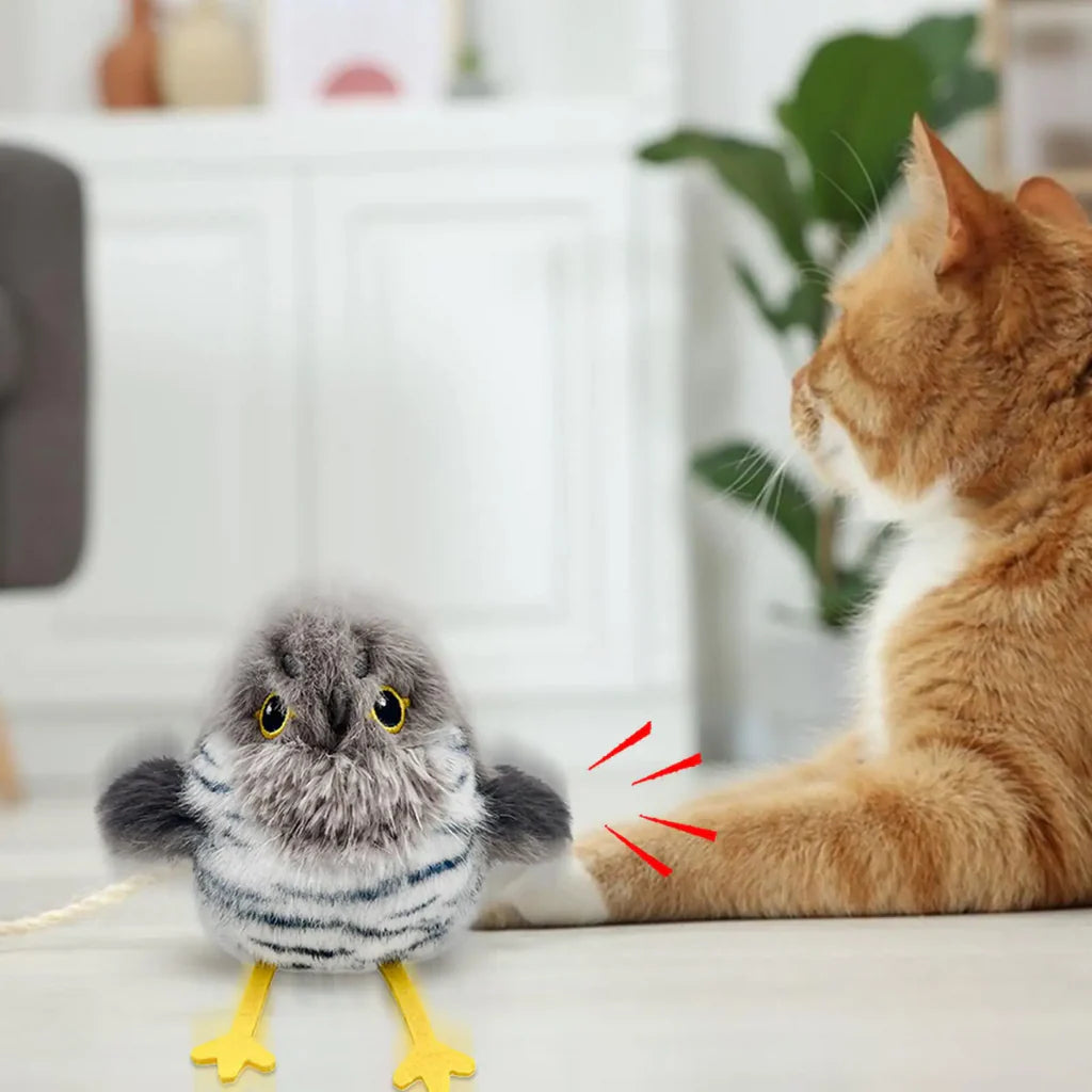Oiseau Électrique Rechargeable pour Chats